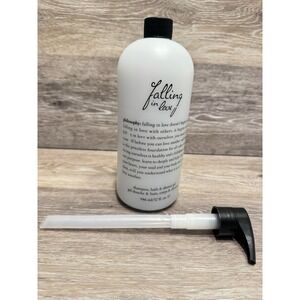 New & Sealed! Philosophy Falling in Love Shampoo Shower Gel Bubble Bath 32 oz.